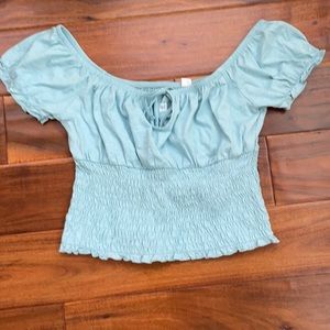 Me to We Pale Blue Top, Sz M
